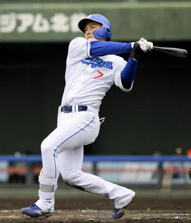 中日・福永　初の実戦形式でいきなり一発　「真っすぐに振り負けないイメージでいった」　