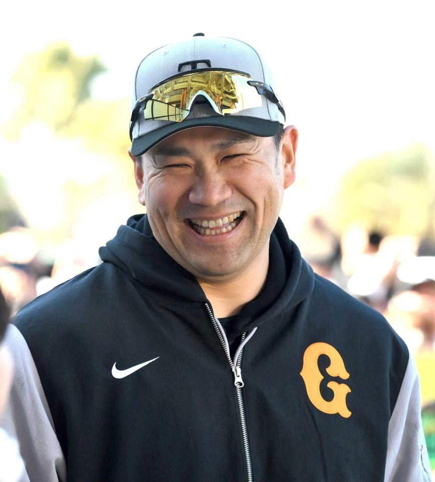 　充実の笑顔を見せる田中将（撮影・伊藤笙子）