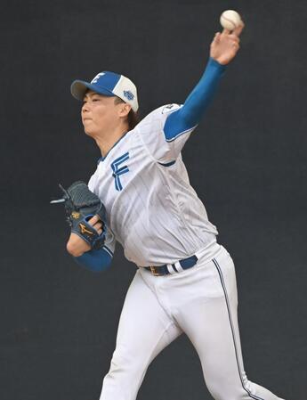 日本ハム・山崎福也 明大後輩の黄金ルーキー封じ誓う「打たれたくない」意外なデータも告白「一緒の学校の人に…」