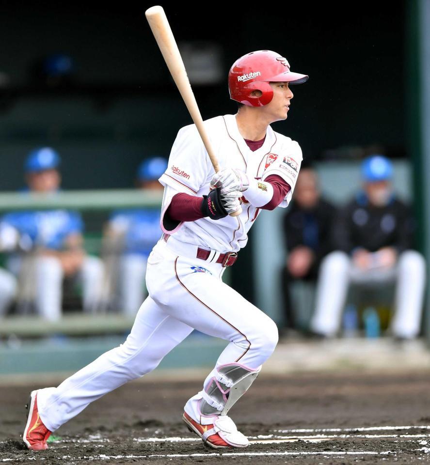 　１回、中前打を放つ宗山