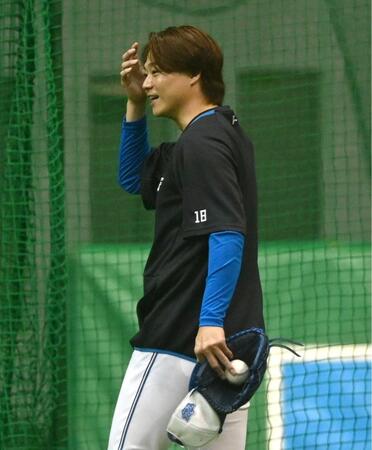 日本ハム・山崎福也　古巣の後輩・宮城撃ちに意欲　対戦したい投手に指名　キャンプ３度目の打撃練習で快音