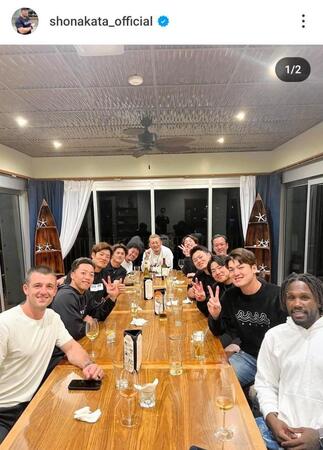 　中田翔のインスタグラム（＠ｓｈｏｎａｋａｔａ＿ｏｆｆｉｃｉａｌ）から