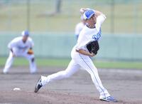 　力投する大野（撮影・吉澤敬太）