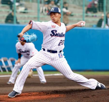ヤクルト山野「手応えあった」　ロッテとの練習試合で好投