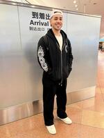 　来日したロッテのソト（球団提供）