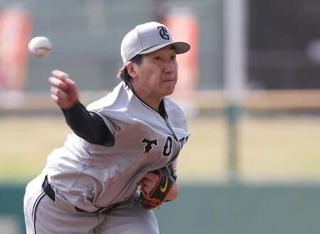 　ライブＢＰに登板した大勢