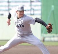 　ライブＢＰに登板する大勢（撮影・西岡正）