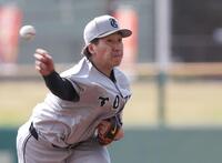 　ライブＢＰに登板した大勢