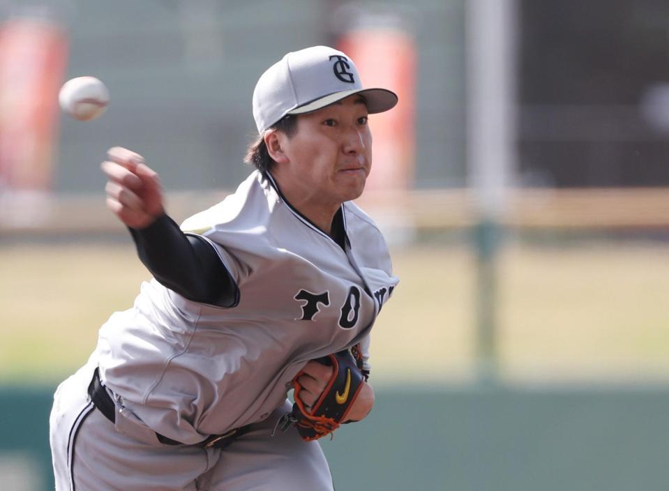 　ライブＢＰに登板した大勢