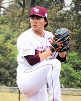 　ライブＢＰに登板した早川