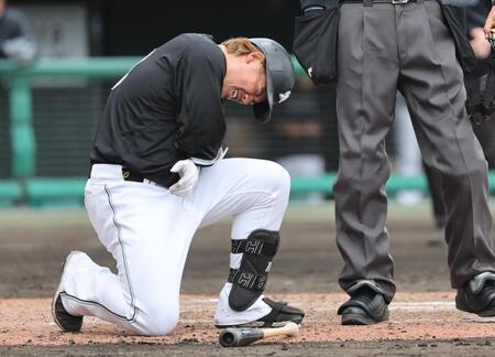 　８回、平内から死球を受けた愛斗