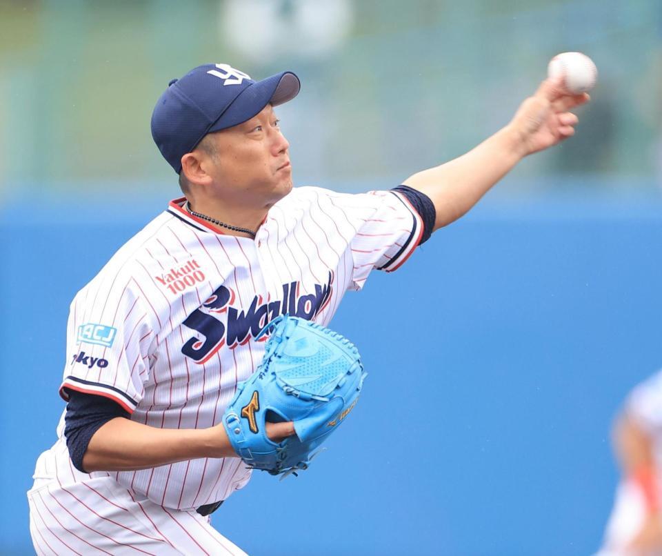 　力投する石川（撮影・吉澤敬太）