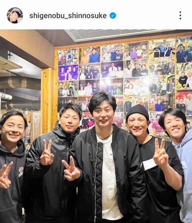 巨人・重信のインスタグラム（＠ｓｈｉｇｅｎｏｂｕ＿ｓｈｉｎｎｏｓｕｋｅ）から