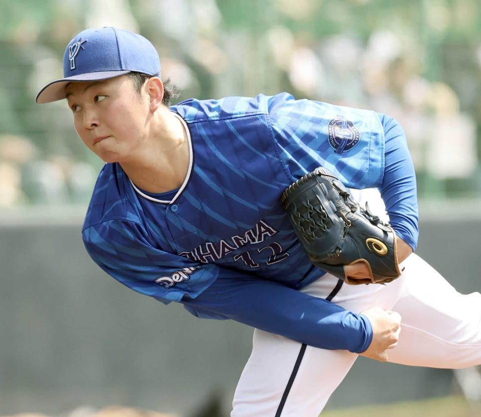 　阪神戦で先発する竹田（撮影・田中太一）