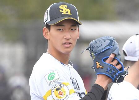 ソフトバンク　１９歳の前田悠伍が２回１安打無失点「強い気持ちで臨んだ」最速１４４キロ