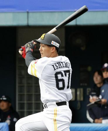 ソフトバンク石見が鮮烈デビュー　ドラ５新人、２打席連続適時打