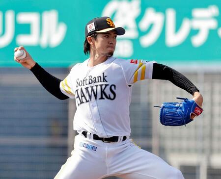 　西武との練習試合に先発した上沢