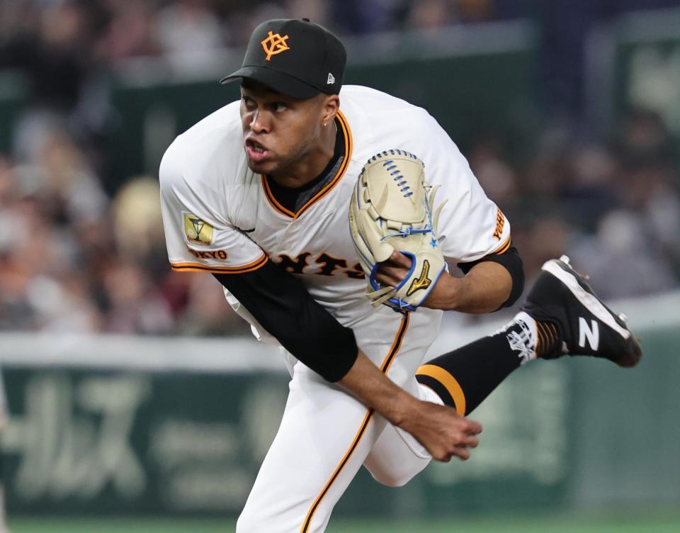 　ヤクルト戦に登板したマルティネス