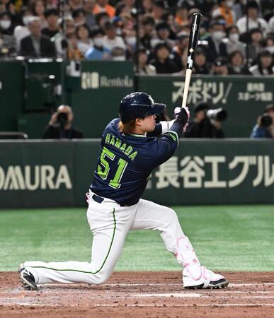 ヤクルト　若手外野手が奮起！浜田が逆転の適時二塁打　九回には大勢から丸山和、赤羽が連続長打　小川は３回２安打１失点