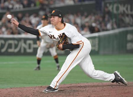巨人・大勢　反省の初実戦　最速１５４キロ計測も連続長打浴び１失点