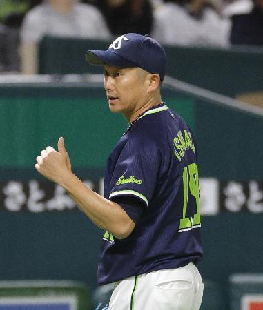 ソ3-4ヤ(4日) 石川が4回1安打無失点