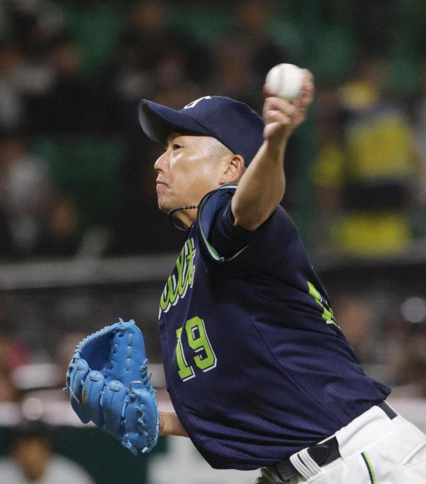 　先発し、４回無失点と好投した石川