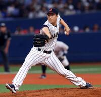 　４回、力投する塹江（撮影・山口登）