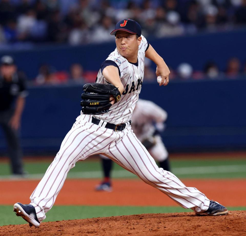 　４回、力投する塹江（撮影・山口登）