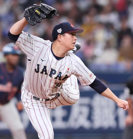 　４回表に登板し無失点に抑えた塹江（撮影・立川洋一郎）