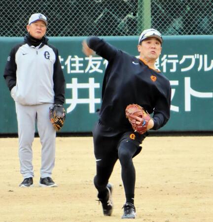 　甲子園での９日・阪神戦へ向けてジャイアンツ球場で調整を行う田中将