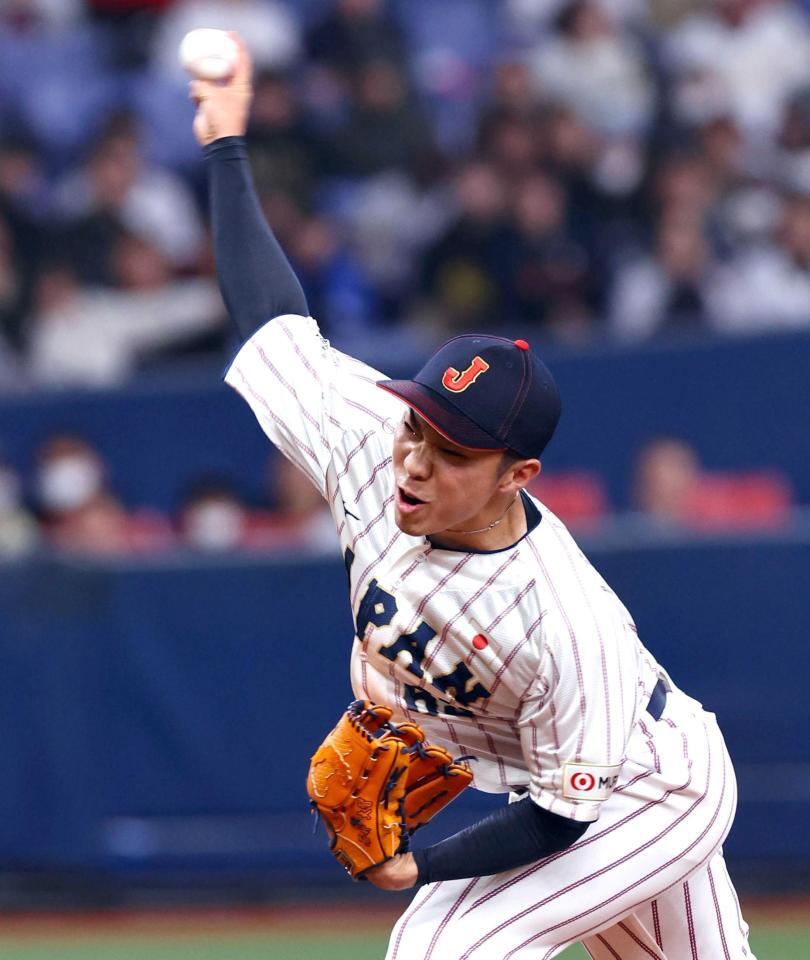 　８回、力投する石井（撮影・山口登）