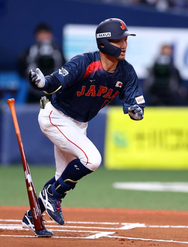 　６回、一直に倒れる矢野