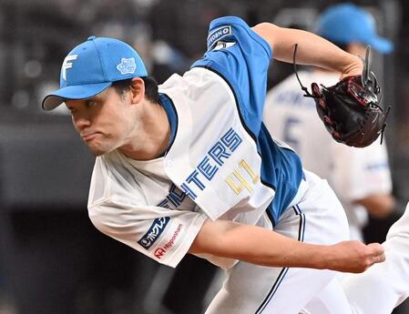 　２番手で登板した福谷