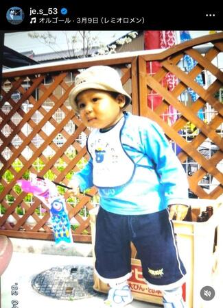 　水谷瞬インスタグラム（ｊｅ．ｓ＿５３）より