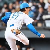 　２回、力投する北山（撮影・中島達哉）