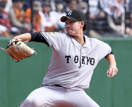 巨人　井上が４回７安打３失点で降板　開幕２カード目初戦先発候補が課題を残す