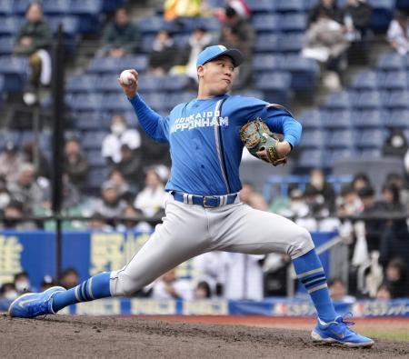 　６回に登板した日本ハム・古林睿煬＝ＺＯＺＯマリン