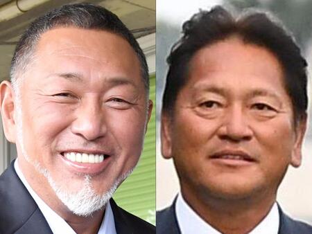 　清原和博氏（左）と佐々木主浩氏