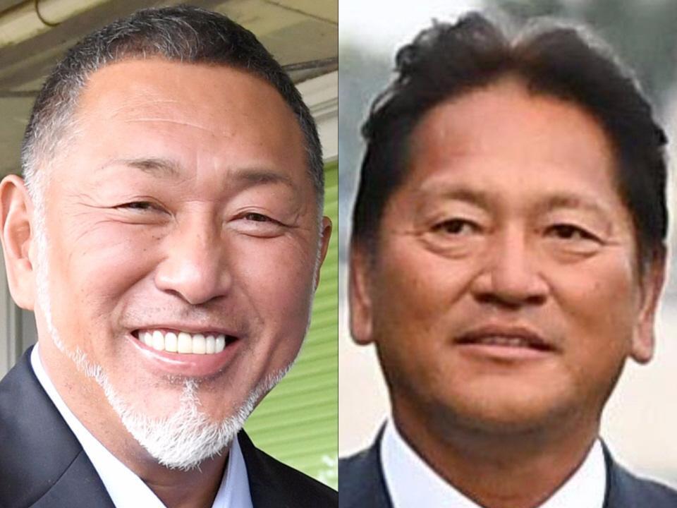 　清原和博氏（左）と佐々木主浩氏