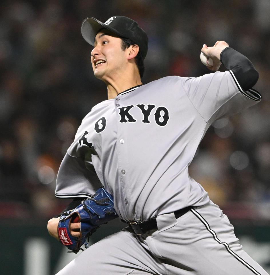 　ソフトバンク戦に先発した横川