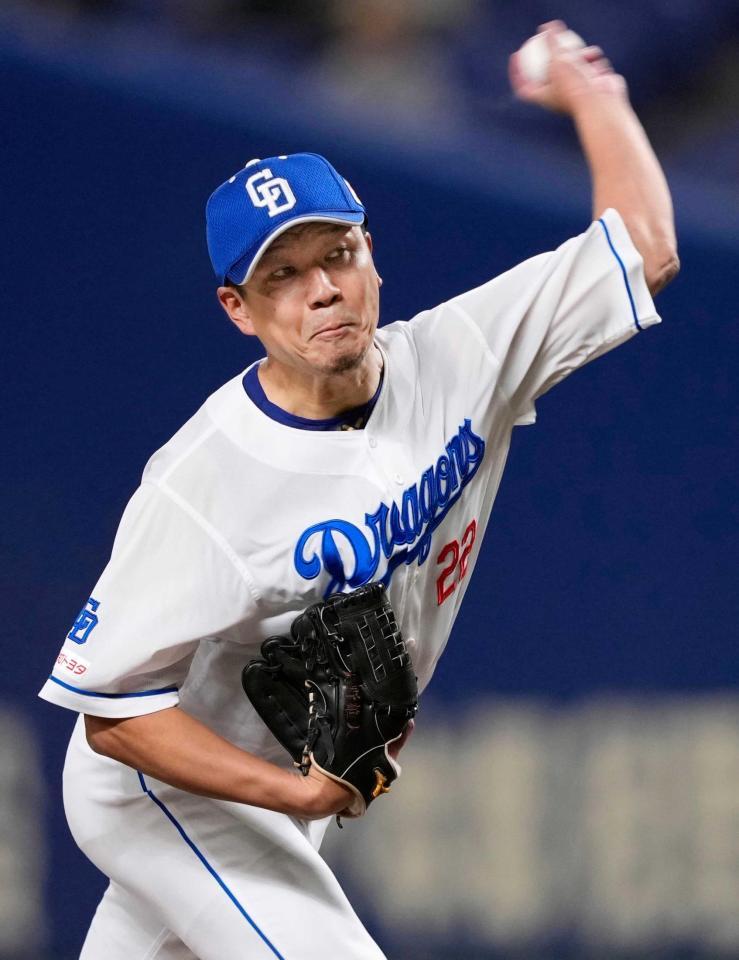 　先発し力投する大野