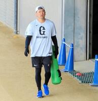 　調整する田中将