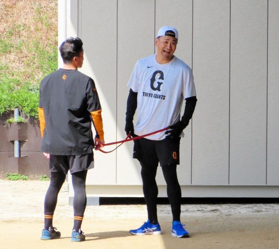 　調整する田中将