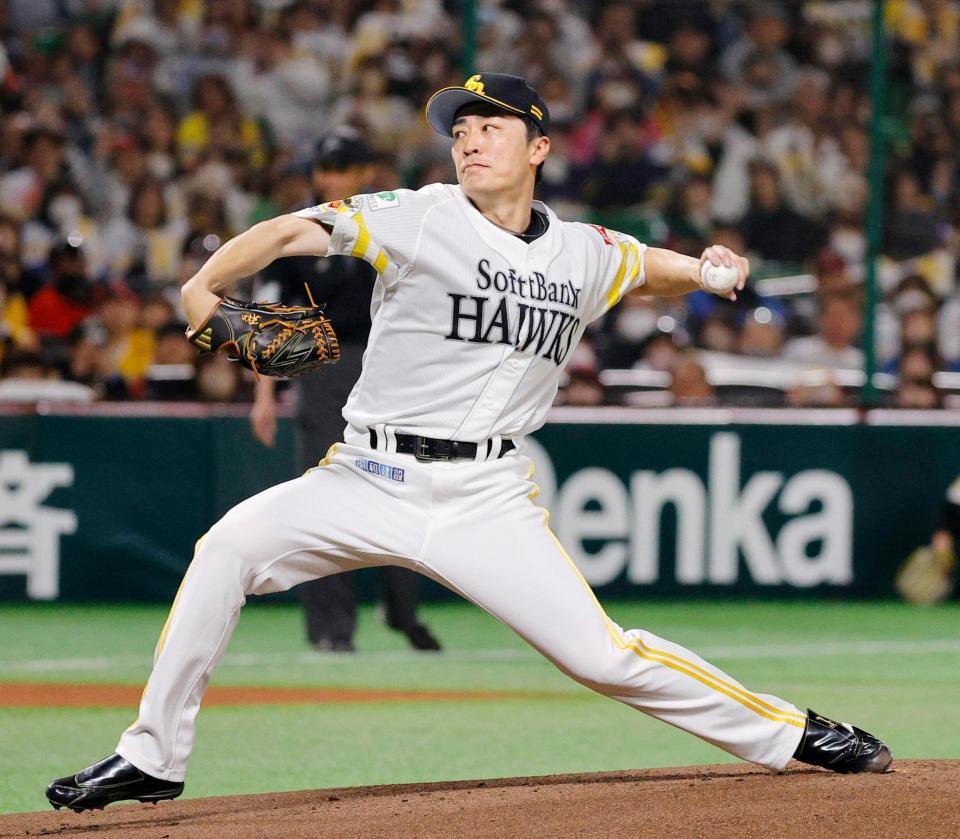 　引退試合となる日本ハムとのオープン戦に先発した和田毅氏