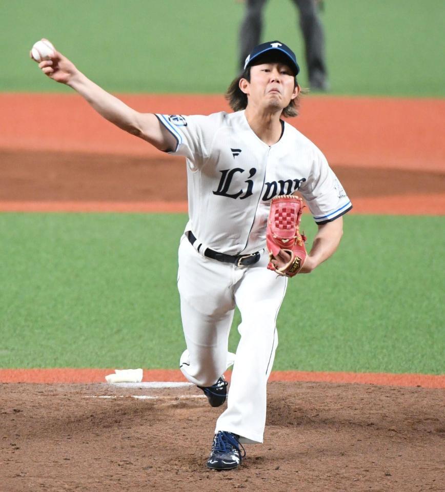 　先発で３回をパーフェクトに抑えた今井（撮影・佐藤厚）