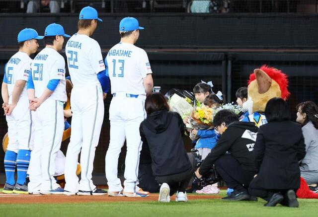 泣ける」日本ハム選手総出で祝福 本拠地内の保育園児の卒業セレモニー 