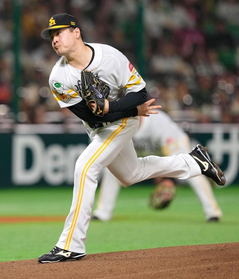 　ロッテ戦に先発した有原