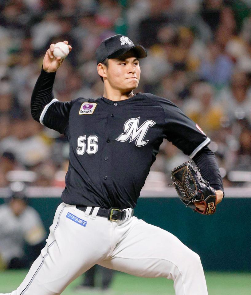 　５回から登板し、２回無失点だった中森