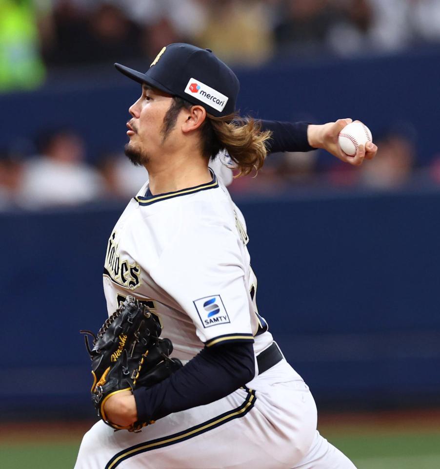 　７回、力投する博志（撮影・山口登）