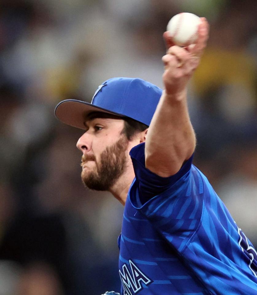 　先発し力投するケイ（撮影・田中太一）